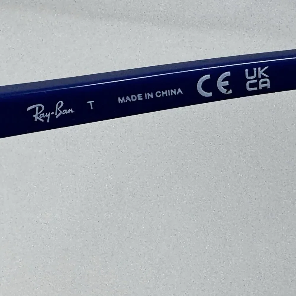 Ray-Ban RB1591 3807 Transparent Purple Blue Kids Eyeglass Frames 48-16-130